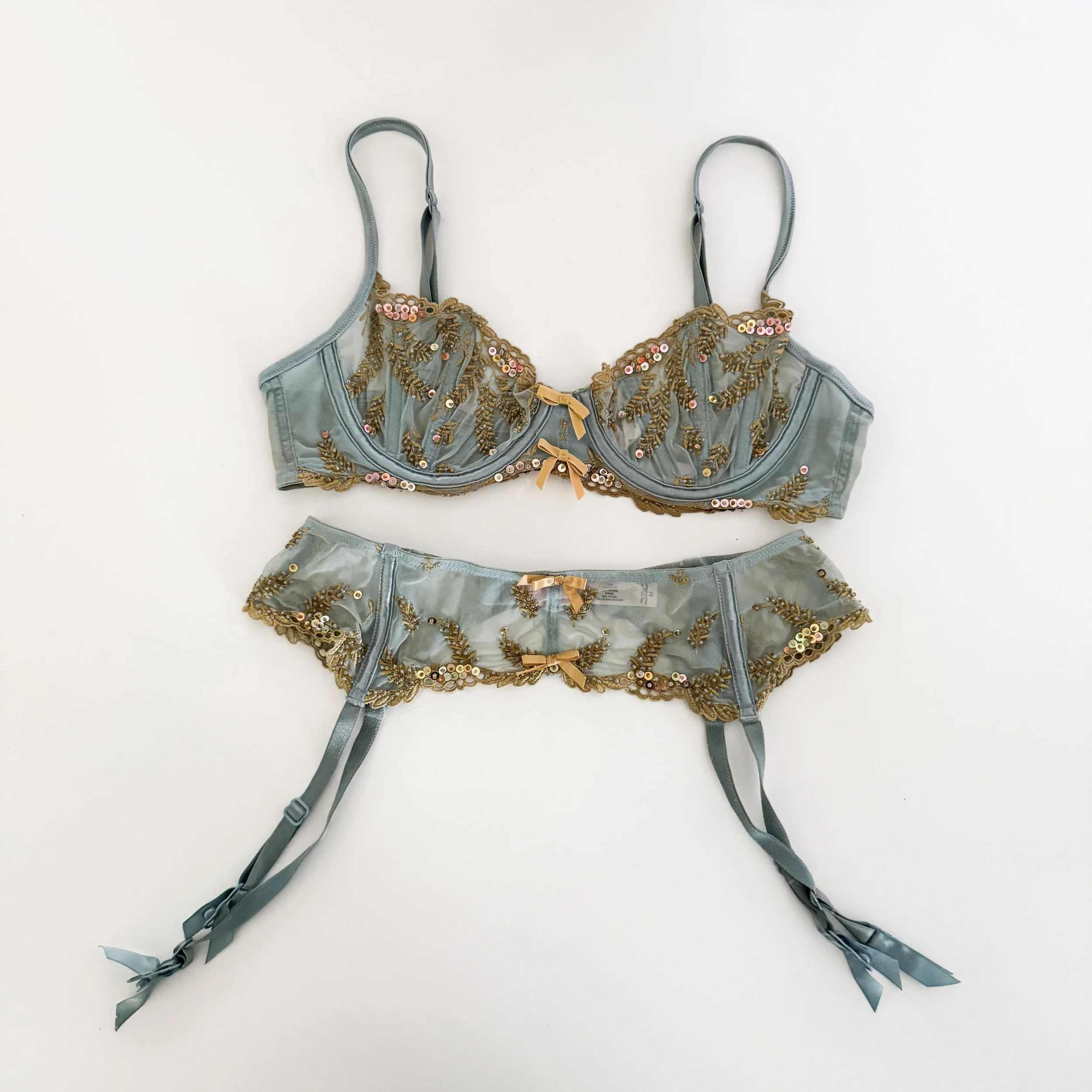 La Perla Silk-Blend Black Heart Bralette (Small) — sororité.